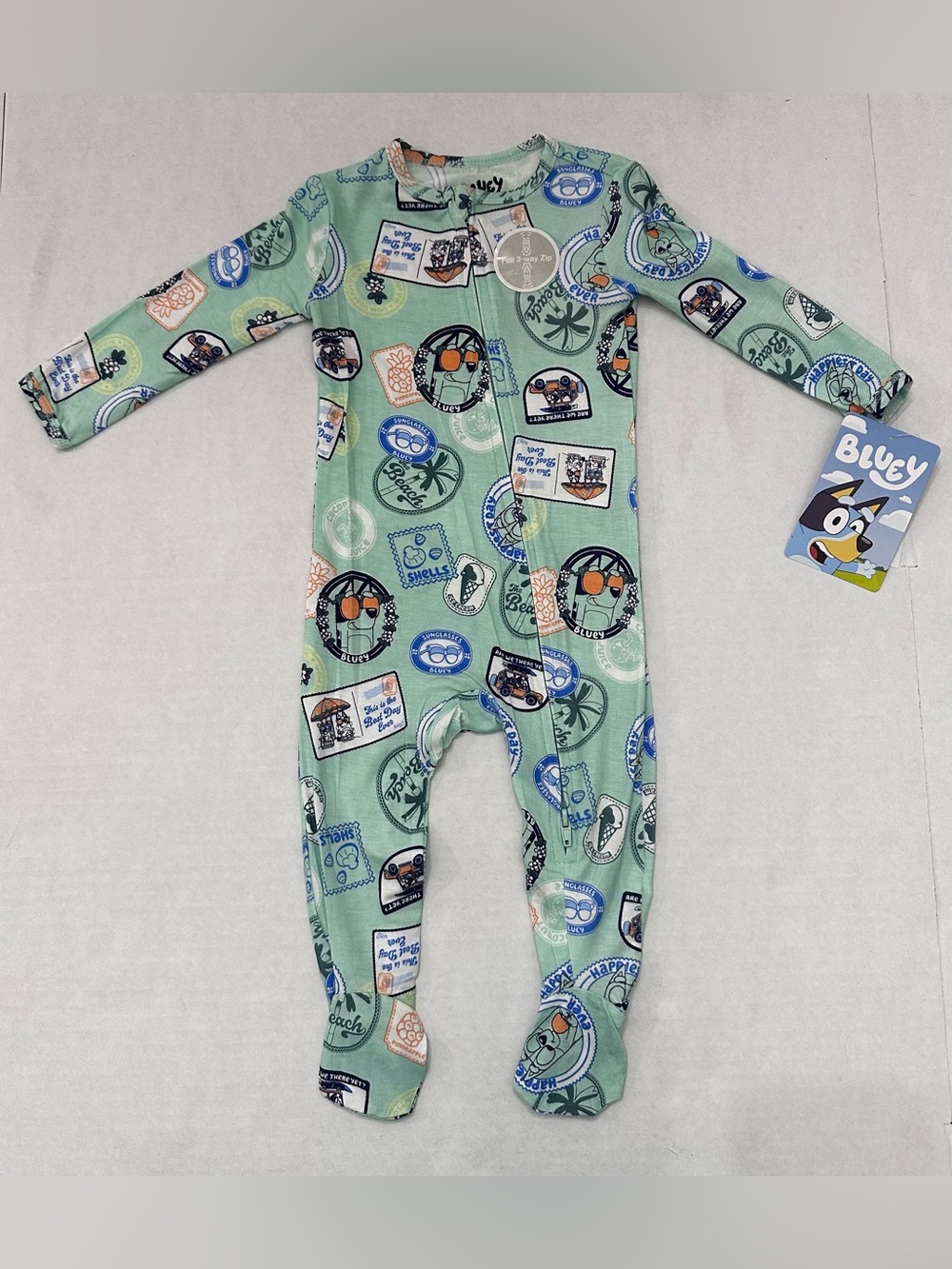 Bluey Baby Boy Cozy and Comfortable
Viscose 2-Way Zip Footed 1 pc Sleep N
Play